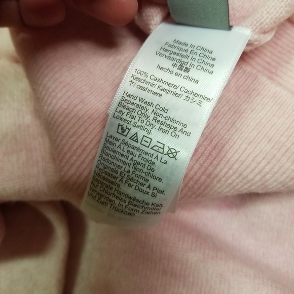 J. Crew Medium Women's 100% Cashmere Pink Sweater NWT - Picture 5 of 8